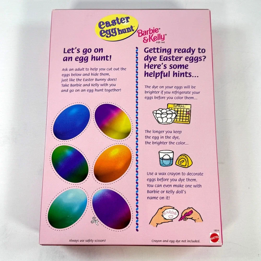 Mattel 1997 Easter Egg Hunt Barbie and Kelly Gift Set Special Edition 19014 NIB